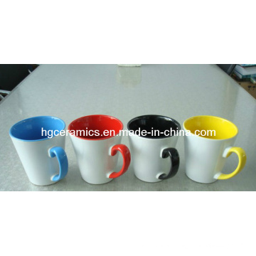 11oz Inside Color Latte Mug, Sublimation Coated Deco Mug